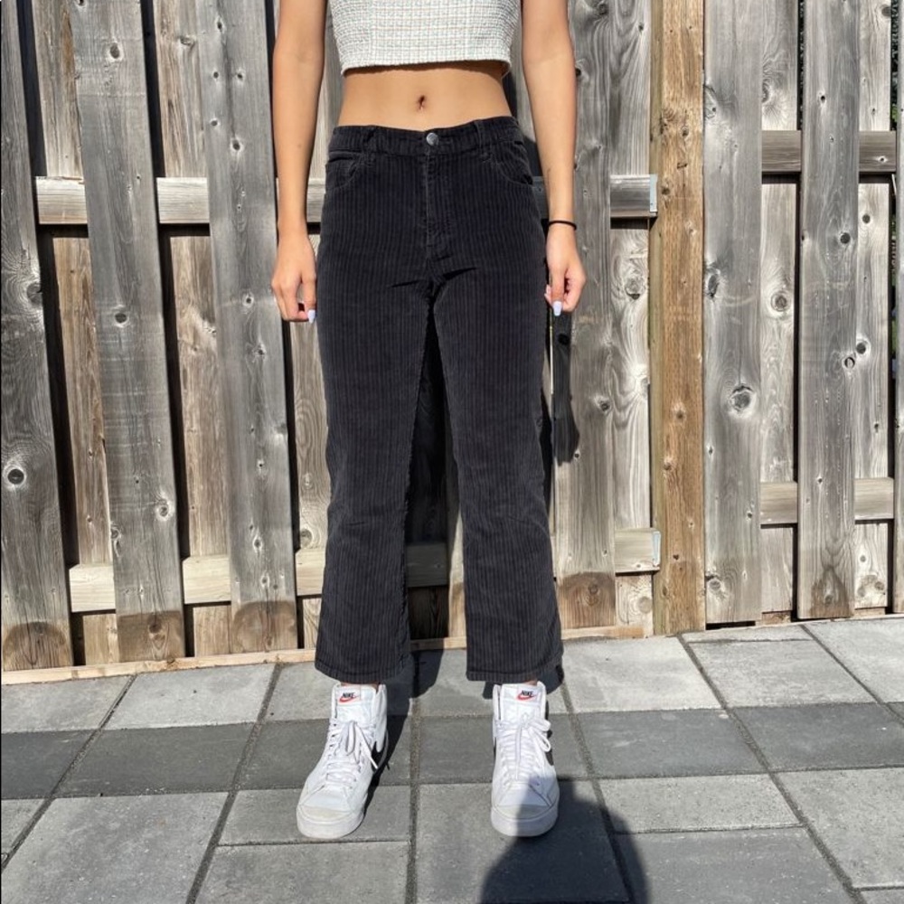 Black/grey corduroy jeans